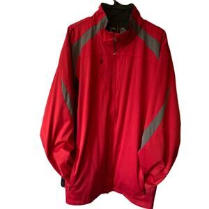 Antigua Men's Golf Jacket Full Zip 2XL Red , Gray, Black Style 100880